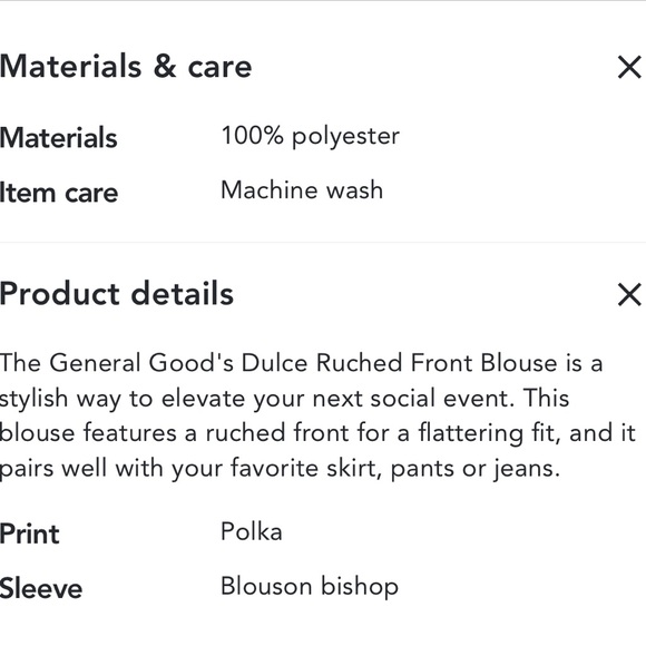 THE GENERAL GOOD polka dot blouse - Picture 9 of 9